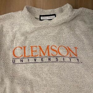 Woolly Threads Clemson University Gray Sweater